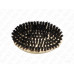 Wood Black Brown Oval Special Soft Bristle Beard and Hair Brush By Abhi Seico