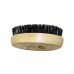 Wood Black Brown Oval Special Soft Bristle Beard and Hair Brush By Abhi Seico