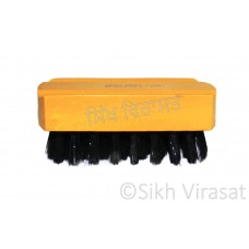 Wood Black Beard Brush, Soft Bristle Beard and Hair Brush By Valabh Finest & Most Durable Hair Brush Color Brown