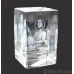 Crystal 3D Cube Paper Weight – Guru Gobind Singh Ji Laser Engraved Square Glass Gift