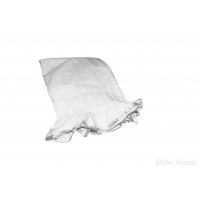 Chandoa Sahib Canopy Beautiful Cotton Silver Lace Wavy Folds Color White 6 X 4 Feet Chandoa Sahib 