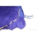 Chandoa Sahib Canopy Cotton Double Layer with Tying Strings Golden Lace Border Wavy Folds Color Royal Blue 4.5 X 4 Feet Chandoa Sahib 