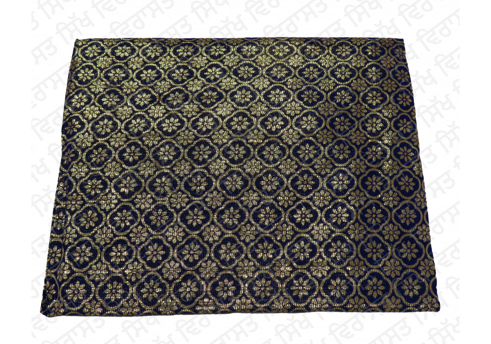 Rumala Sahib Double Designer Pattern Navy Blue Rumala Sahib Double Designer Pattern Navy Blue