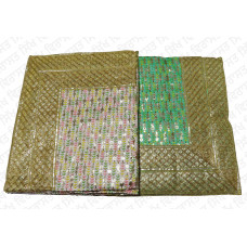 Rumala Sahib Double Pattern Designer Golden border lace Multicolor Rumala Sahib Double Pattern Designer Golden border lace Multicolor