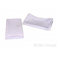 Rumala Sukhasan Sahib Color White Size Large-A Set of Three Rumala Sahib  