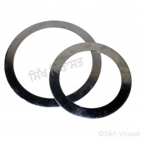 Dumalla Chakkar Or Dumala Chakar Iron (Punjabi: Sarabloh) Color – Silver Size Small – 6 - 8 Inch