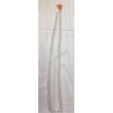 Mala Crystal Large 108 Beads (Color- White)
