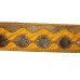 Gatra Or Gaatra Designer Golden Lace Pattern Adjustable Steel Buckle Width 1.5 Inch Color Yellow 