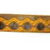 Gatra Or Gaatra Designer Golden Lace Pattern Adjustable Steel Buckle Width 1.5 Inch Color Yellow 