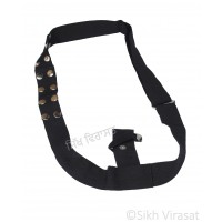 Gatra Or Gaatra belt type Adjustable Steel Buckle Tich Buttons Width 1.5 Inch Color Black 