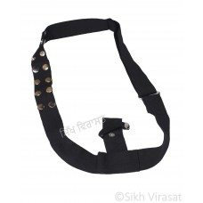 Gatra Or Gaatra belt type Adjustable Steel Buckle Tich Buttons Width 1.5 Inch Color Black 
