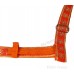 Gatra Or Gaatra Designer Floral Pattern Adjustable Steel Buckle Width 1 Inch Color Orange