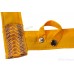 Gatra Or Gaatra Designer Golden Arrow Shape Lined Lace Pattern Adjustable Steel Buckle Tich Button Width 1.5 Inch Color Yellow