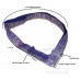 Gatra Or Gaatra Designer Geometrical Pattern Adjustable Steel Buckle Width 1.5 Inch Color Royal Blue 