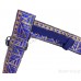 Gatra Or Gaatra Designer Geometrical Pattern Adjustable Steel Buckle Width 1.5 Inch Color Royal Blue 