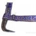 Gatra Or Gaatra Designer Geometrical Pattern Adjustable Steel Buckle Width 1.5 Inch Color Royal Blue 