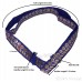 Gatra Or Gaatra Designer Floral and lined Multi Pattern Adjustable Steel Buckle Tich Button Width 1.5 Inch Color Royal Blue 