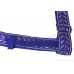 Gatra Or Gaatra Designer Leaf Pattern Adjustable Steel Buckle Width 1.5 Inch Color Royal Blue 