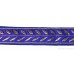 Gatra Or Gaatra Designer Leaf Pattern Adjustable Steel Buckle Width 1.5 Inch Color Royal Blue 