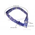 Gatra Or Gaatra Designer Floral Pattern Adjustable Steel Buckle Width 1.5 Inch Color Royal Blue 