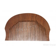 Kangha Or Kangi Or Kanga Wood Or Half Round Hexagonal Wooden Comb Or Wood Sikh Large Comb Size 4.75 inches