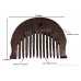 Kanga Round Or Kangi Or Kanga Mori Wood OR Kangha Or Wooden Comb Or Wood Dark Brown Sikh Comb Small Size 1.5 inches