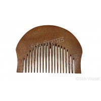 Kanga Round Or Kangi Or Kanga Wood OR Kangha Or Wooden Comb Or Wood Orange Brown Sikh Comb Size 2.75 inches