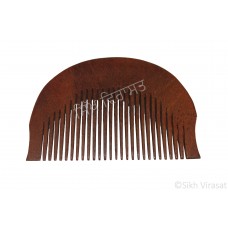 Kanga Round Or Kangi Or Kanga Wood OR Kangha Or Wooden Comb Or Wood Cinnamon Brown Sikh Comb Size 3.6 inches