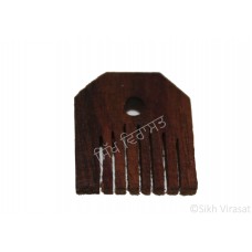 Kanga Hexagonal Or Kangi Or Kanga Mori Wood OR Kangha Or Wooden Comb Or Wood Dark Brown Sikh Comb Extra Small Size 1 inches