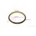 Kara Or Kada Steel Designer vertical multi line and cuts Pattern color-Gold Size-6.2cm 