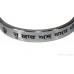 Kara Or Kada Stainless-Steel Engraved with Written Gurbani Color Silver Written in Black & Blue Colors Size-6.8cm to 7.7cm
