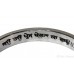 Kara Or Kada Stainless-Steel Engraved with Written Gurbani (Ek Achhari Chhand) Color Silver Written in Black Colors Size-7.1cm to 7.8cm