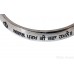 Kara Or Kada Stainless-Steel Curved outer surface Engraved with Written Gurbani color Silver Size-6.7cm to 7.5 cm