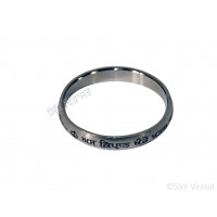 Kara Or Kada Stainless-Steel Curved outer surface Engraved with Written Gurbani Color Silver Size-6.7cm to 7.8 cm