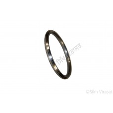 Kara Or Kada Iron (Punjabi: Sarabloh) Thin with Five Rings Color Silver Size-6.5cm to 7.5cm