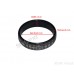 Kara Or Kada Sarabloh (Iron) Heavy with (Punjabi:Chandi) Silver Pattern color Black & Silver Size-6.5cm 