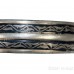 Kara Or Kada Sarabloh (Iron) Heavy with (Punjabi:Chandi) Silver Pattern color Black & Silver Size-6.3cm