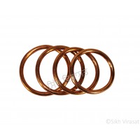Kara Or Copper (Punjabi: Tamba) Kada Color Copper Size-6.3cm to 7.4 cm