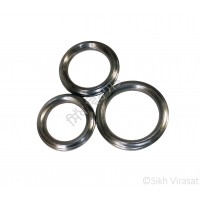 Kara Or Kada Iron (Punjabi: Sarabloh) Heavy Five Rings Color Silver Size-6.3cm to 8.2 cm