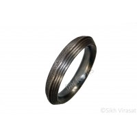 Kara Or Kada Iron (Punjabi: Sarabloh) Heavy Seven Rings Color Silver Size-6.5cm to 7.5 cm