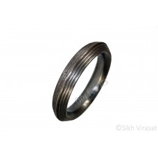 Kara Or Kada Iron (Punjabi: Sarabloh) Heavy Seven Rings Color Silver Size-6.5cm to 7.5 cm
