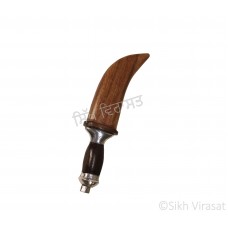 Kirpan Or Kirpaan Wooden handle and cover With Steel Blade and handle - Small Size 5 Inch Or 14.7 cm
