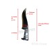 Kirpan Or Kirpaan Stainless-steel Engraved with arrows and Nishan Sahib - Air Travel -Small Color Silver Size 4 Inch