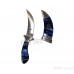 Khalsa Kirpan Or Khaalsa Kirpaan Stainless-steel Sapphire designer - Small Color Sapphire Blue Size 6 Inch
