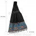 Red & Black Flower Design Pashmina Semi Silk with Broad Woven Border Shawl /Stole