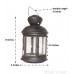 Jot Oil Brass Lamp / Glass Akhand Jyoti Diya Deepak Stand/ Holder Stand Color Black Size 8 Inches 