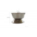 Jot Oil Brass Lamp Akhand Jyoti Diya Deepak/ Steel stand Color silver Size Small 2.5 