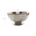 Jot Oil Brass Lamp Akhand Jyoti Diya Deepak/ Steel stand Color silver Size Medium 4 inch 