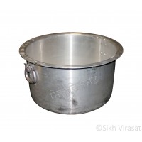 Patila (Punjabi: ਪਤੀਲਾ) Kunde Wala Aluminium or Aluminum Color – Silver Size – 19 Inch Number 38 
