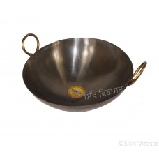 Karahi Or Kadai (Punjabi: ਕੜਾਹੀ) Frying Pan Iron (Punjabi: Sarabloh) Round Base - Diameter 15/16/18 Inch